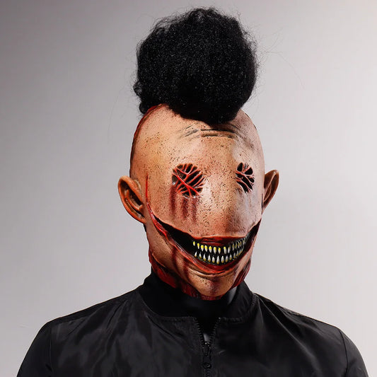 Horror Demon Skull Killer Latex Mask Halloween Cosplay