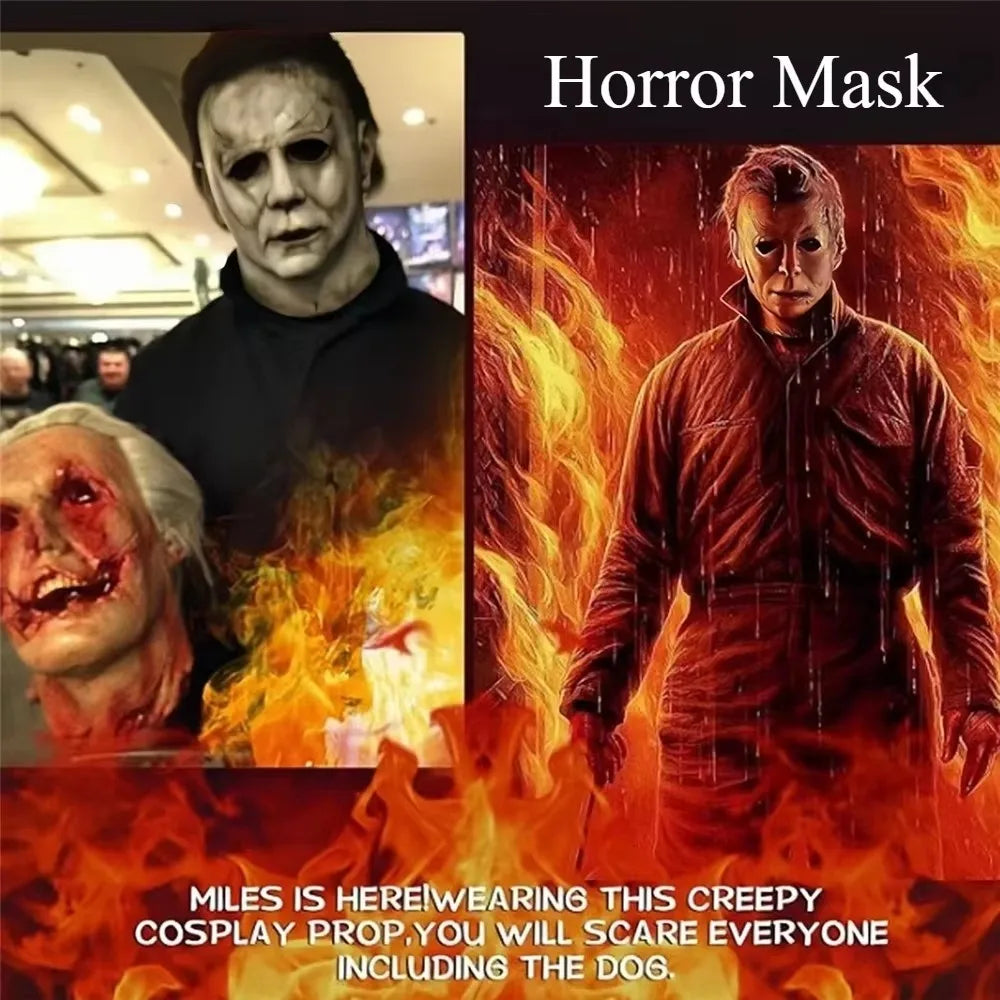 Michael Myers Full Head Latex Mask Halloween Cosplay