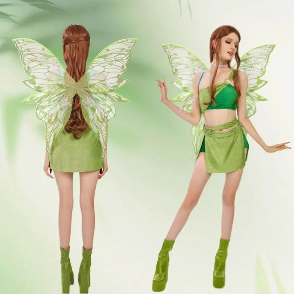 Sparkling Fairy Angel Wings Costume Dress up Halloween Cosplay