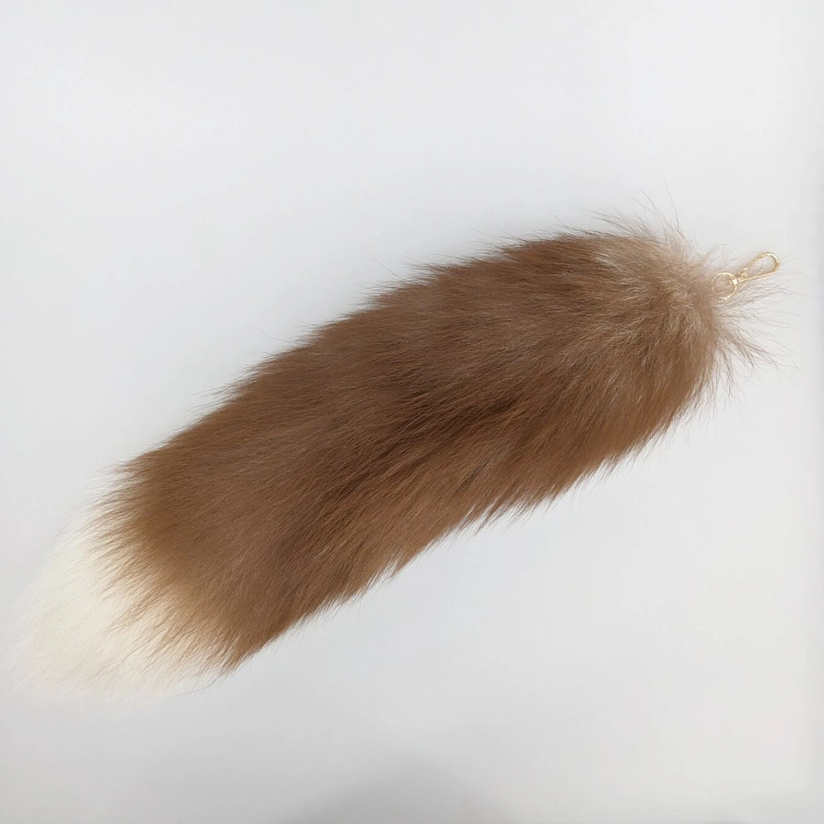 Natural Fox Fur Tail Keychain Cosplay Accessory