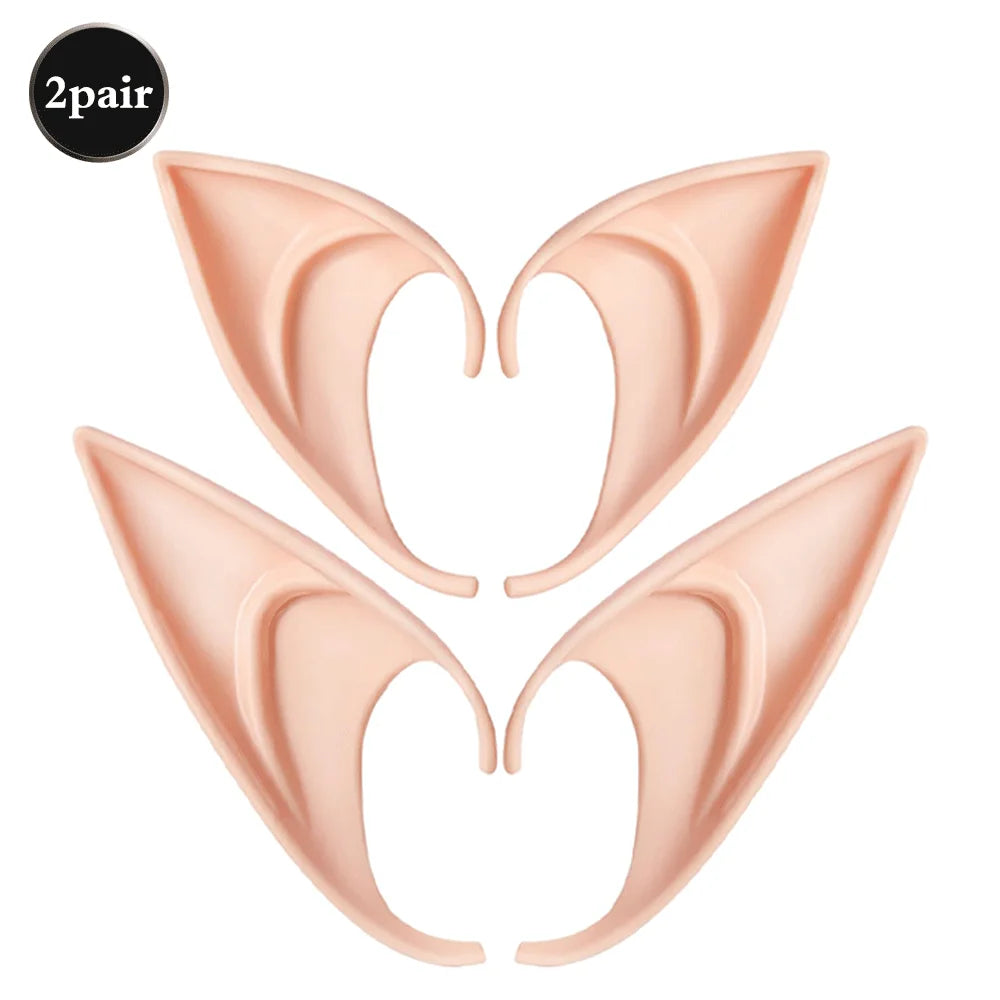 Soft Pointed Fairy Pixie Elf Ears Halloween Cosplay