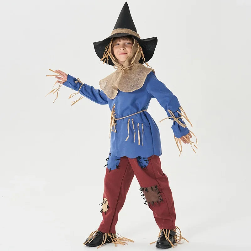 Child Kids Puppet Scarecrow Costume