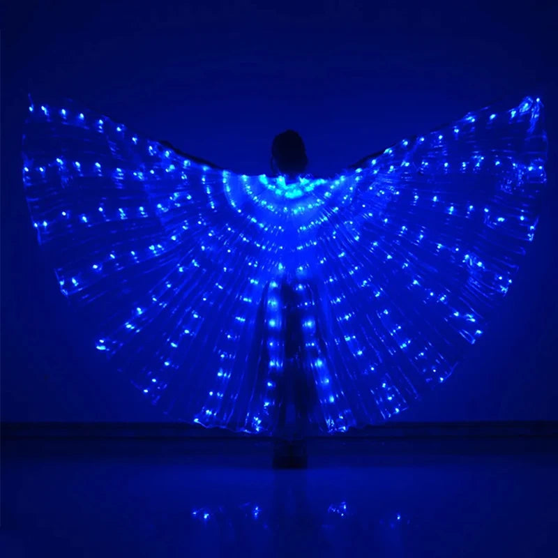 LED Butterfly Wings Belly Dance Rave Halloween Cosplay