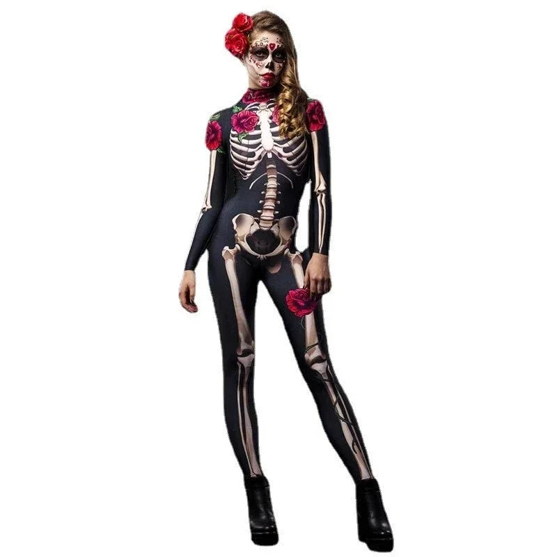 Rose Skeleton Adult Kids Costume