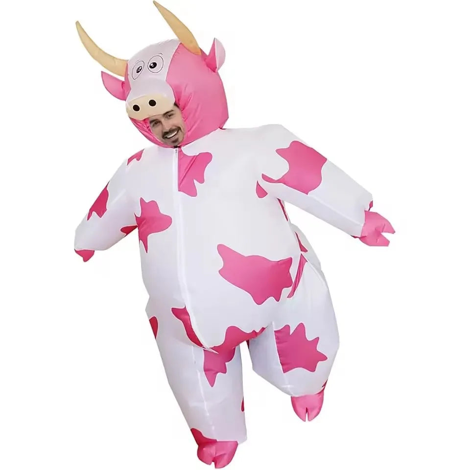Adult Cow Monster Inflatable Costume Halloween Cosplay Suit