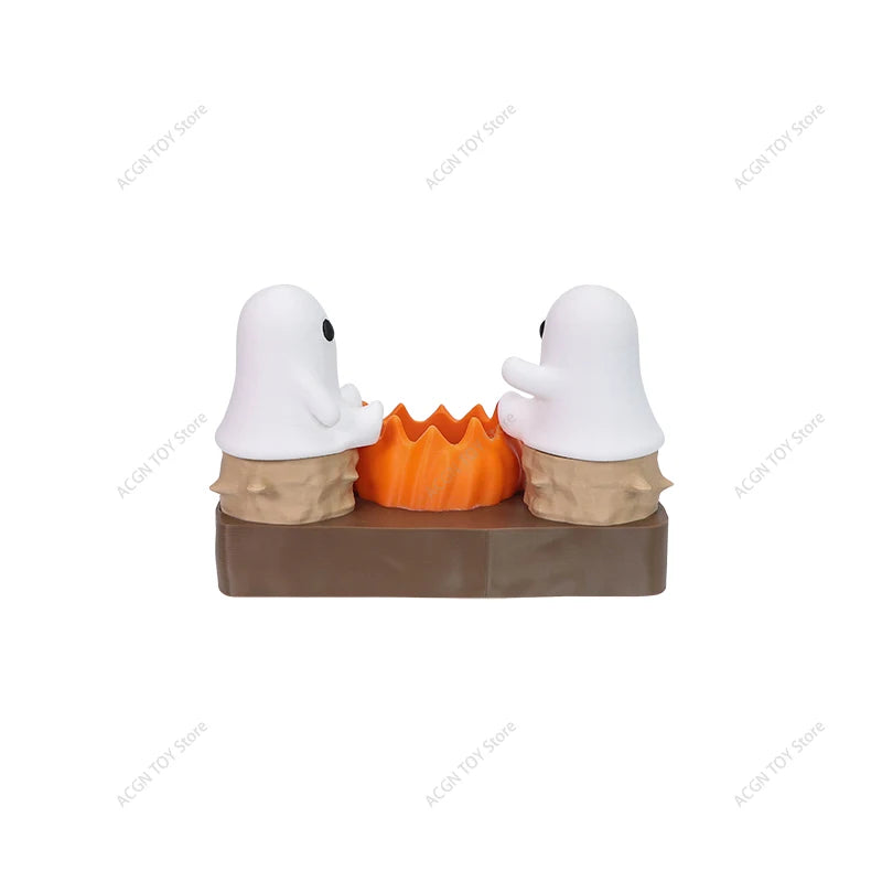 3D Printed Ghost Campfire LED Night Light Halloween Cosplay