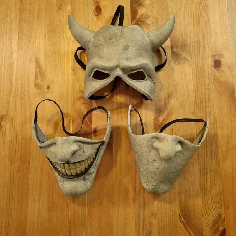 Horror The Black Phone The Grabber Killer Latex Mask Halloween Cosplay