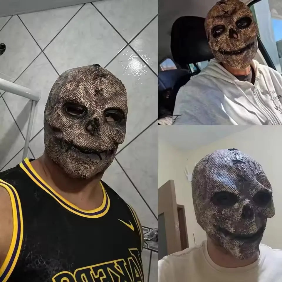 Horror Killer Skull Latex Mask Halloween Cosplay