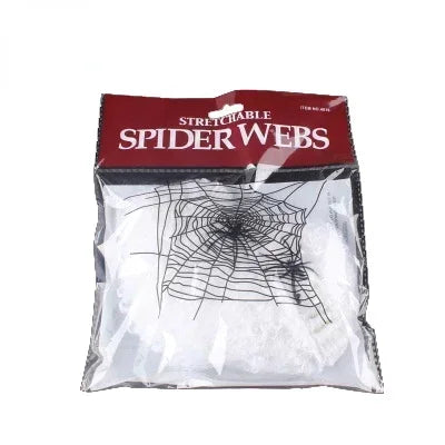 Artificial Stretchy Spider Web with Spiders Halloween Cosplay