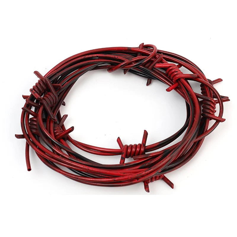 Fake Rusted Barbed Wire Garland Prop Halloween Cosplay