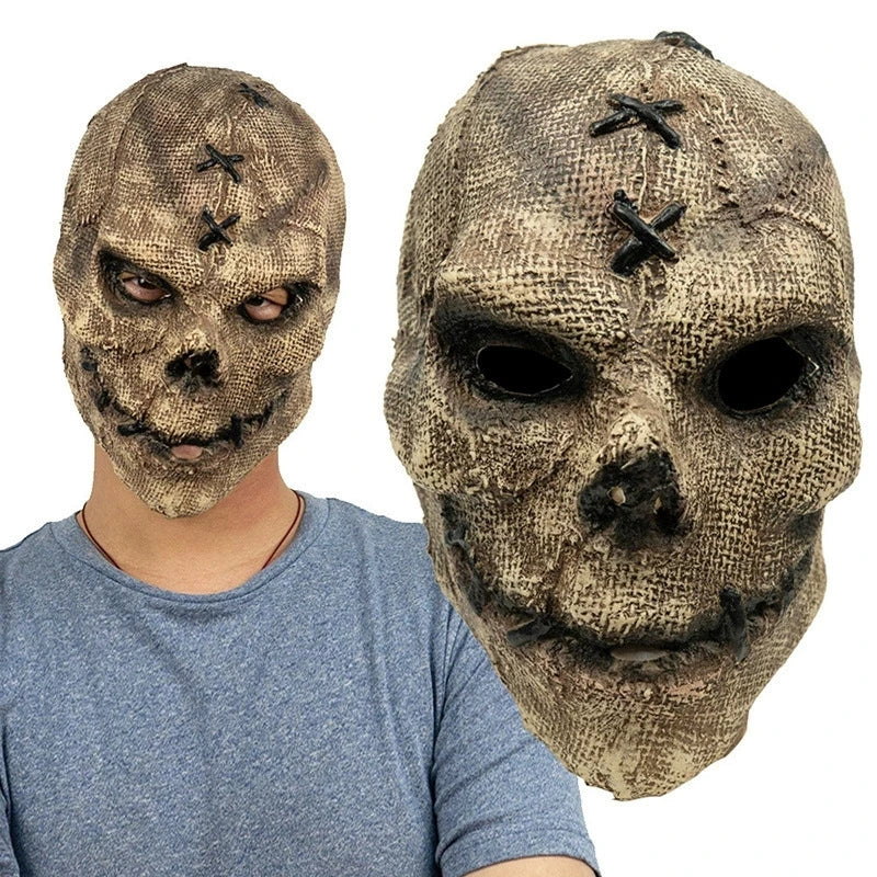 Horror Killer Skull Latex Mask Halloween Cosplay