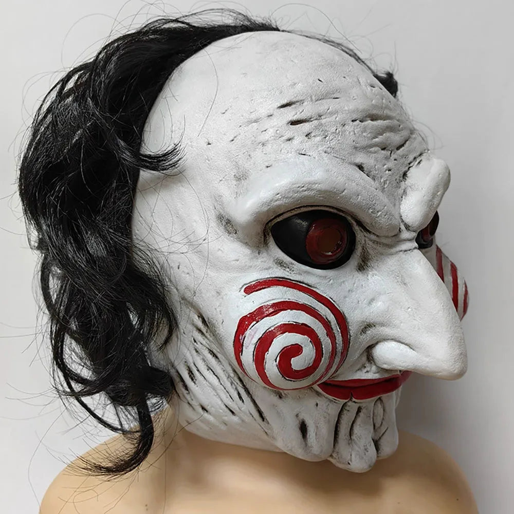 Horror Jigsaw Saw X Demon Latex Mask Halloween Cosplay