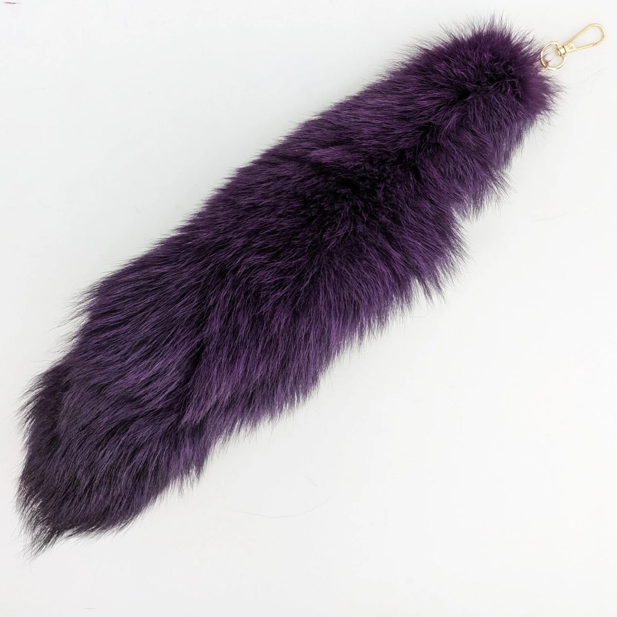 Natural Fox Fur Tail Keychain Cosplay Accessory