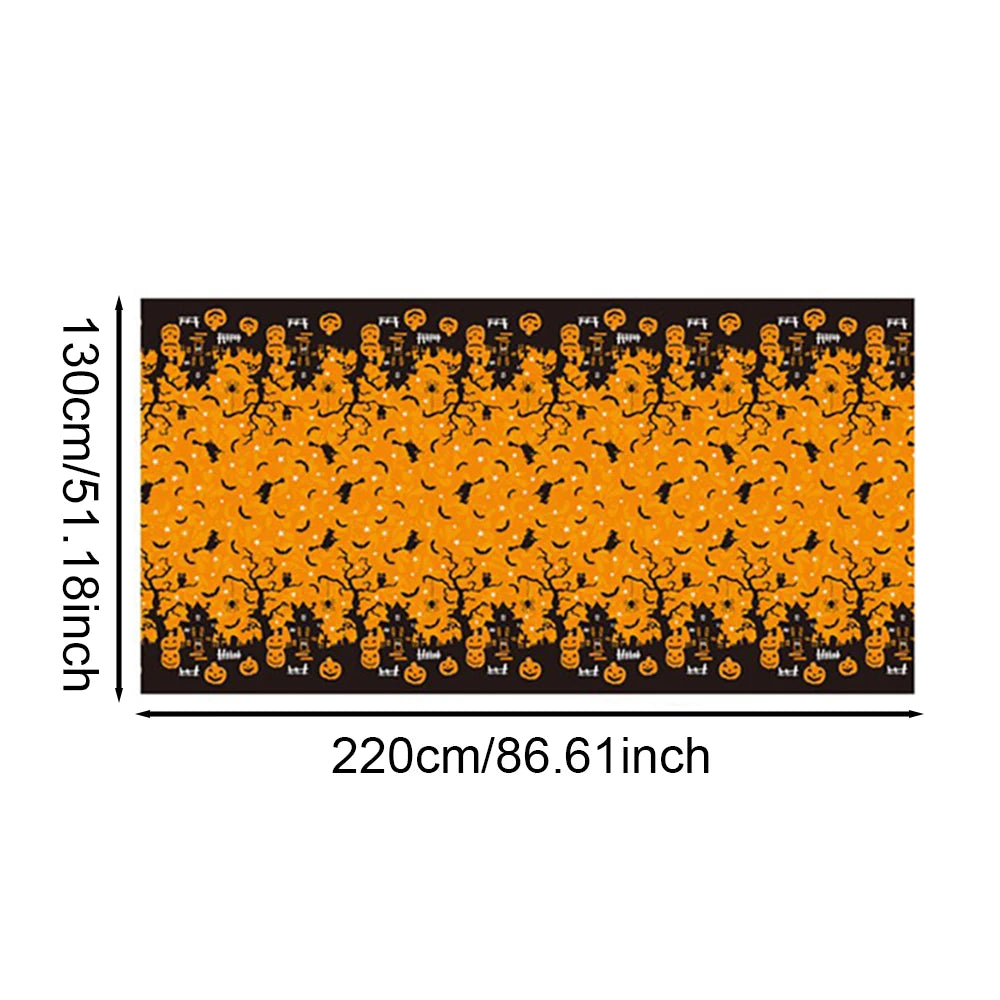 Halloween Plastic Tablecloth Decor 4 Styles