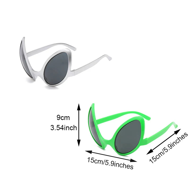 Luminous LED Alien Sunglasses Neon ET Glasses Props Halloween Cosplay