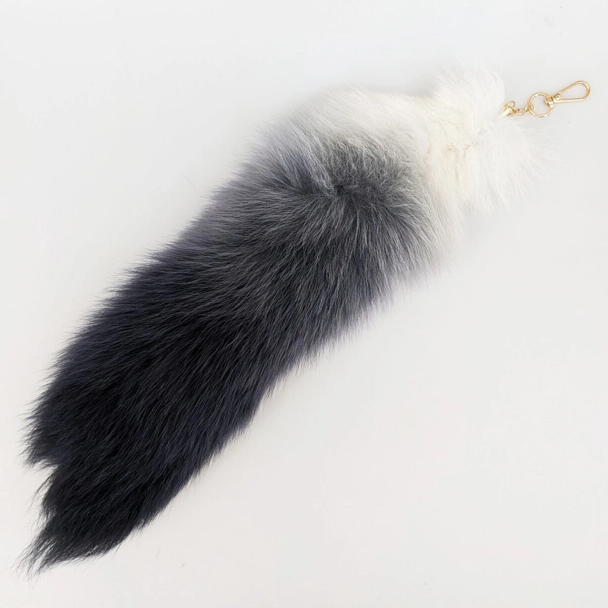 Natural Fox Fur Tail Keychain Cosplay Accessory