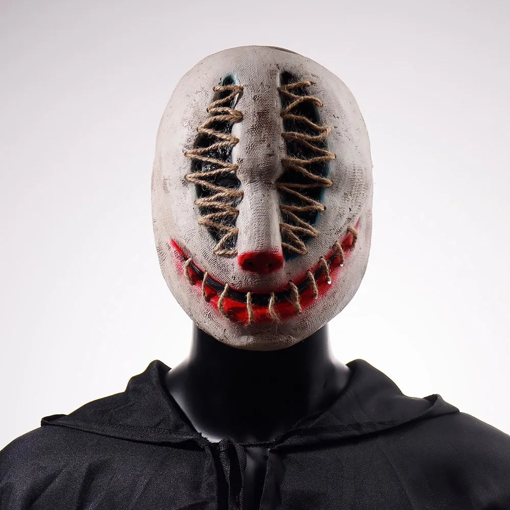 Horror Devil Clown Latex Mask Halloween Cosplay