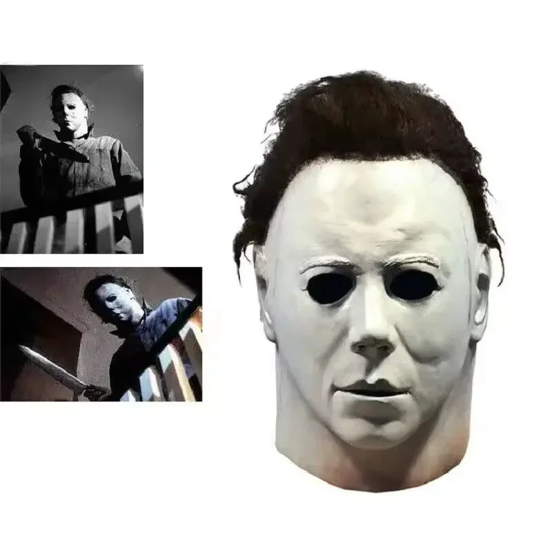 Michael Myers Full Head Latex Mask Halloween Cosplay
