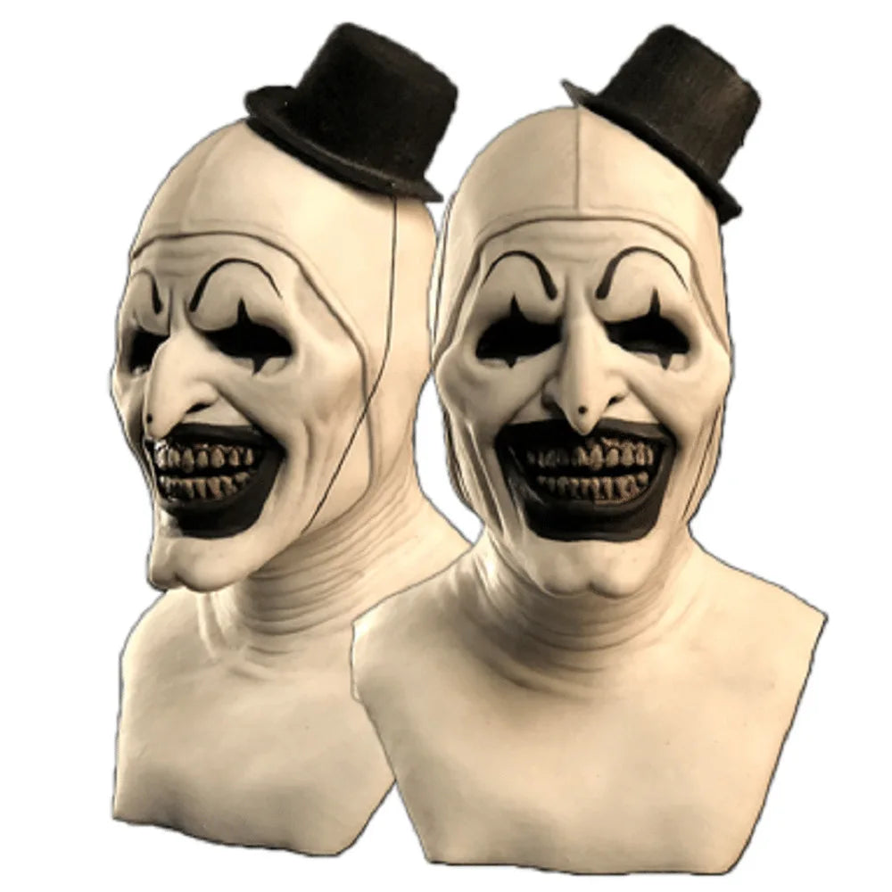 Terrifier 2 Art The Clown Costume Jumpsuit Mask Halloween Cosplay