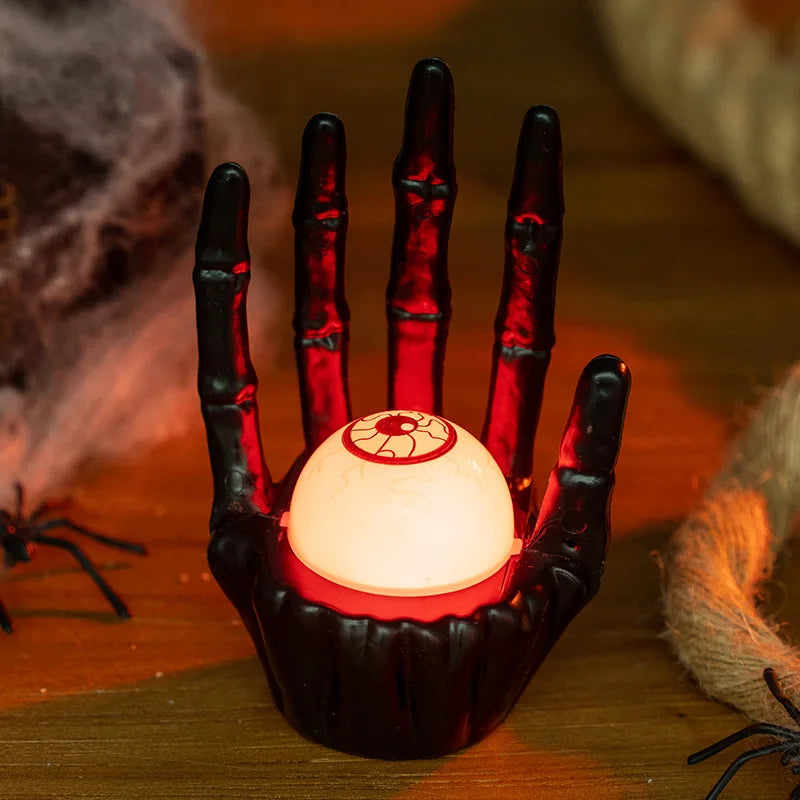 Pumpkin Light Ghost Hand Table Decoration Halloween Cosplay